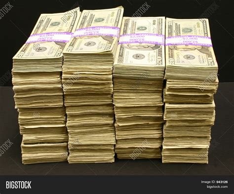 stacks money  image photo bigstock