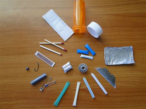emergency survival kit   pill bottle  includes link  making   strawstorage