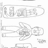 Olmec Two Figurines Composite Celts Objects Including Four Drawing sketch template