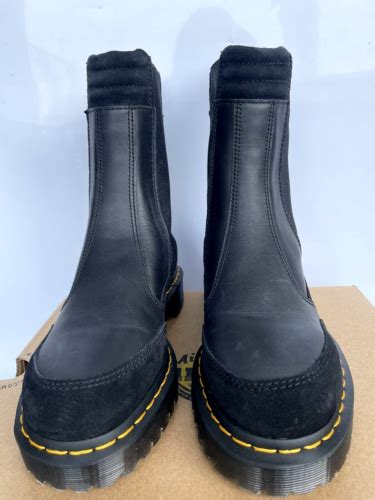 dr martens black   reaves bex leather chelsea boots size uk  eu