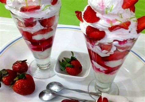 strawberry cream recipe  parul jain cookpad