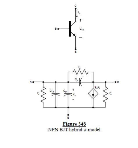 solved  small signal hybrid pi model   npn bjt  cheggcom