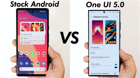 samsung  ui   google stock android  animations comparison