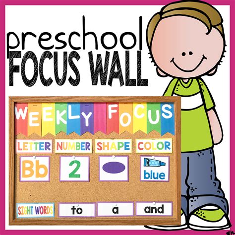 preschool weekly focus wall  super teacher