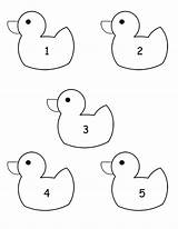 Ducks Little Coloring Five Pages Print Color Kids sketch template