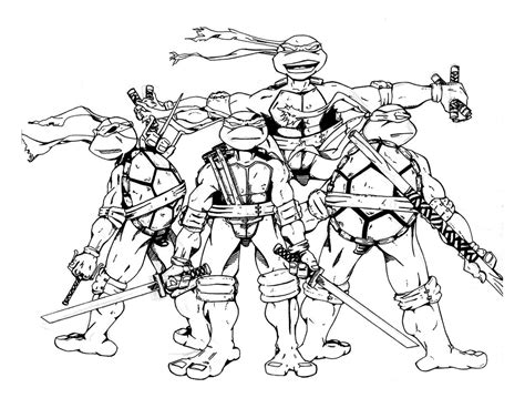 ninja turtles  superheroes  printable coloring pages
