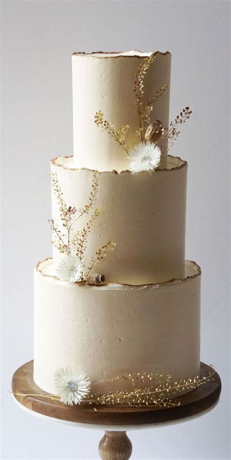 simple wedding cakes  simple wedding cake  dried flowers