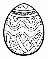 Egg Coloring Pages Pysanky Getcolorings Easter sketch template