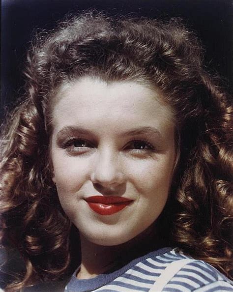 norma jeane in color before her hair was dyed and her nose and chin