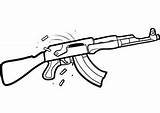 Coloring4free Gun Coloring Pages Rifle Print sketch template