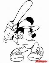 Mickey Mouse Coloring Pages Printable Disney Birthday Baseball Toodles Color Happy Print Kids Minnie Clubhouse Playing Ball Play Sheets Sports sketch template
