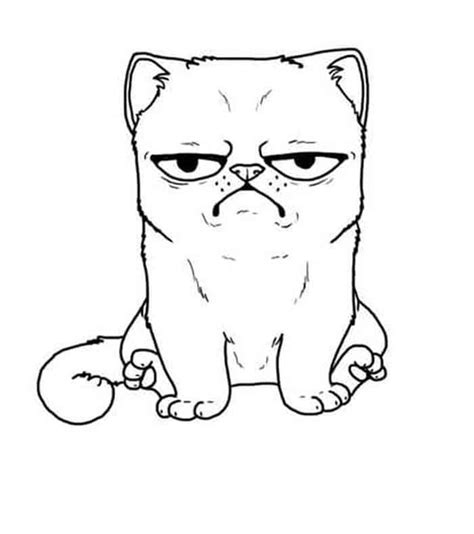 grumpy cat coloring pages cat coloring book cat coloring page
