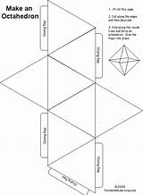 Octahedron Enchantedlearning Paper sketch template