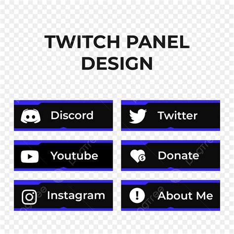 twitch panels hd transparent twitch panel design youtube discord  png image