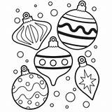 Coloring Ornaments Christmas Pages Sheets Preschool Kids sketch template