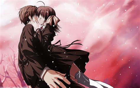 Couple Anime Kiss Wallpapers Wallpaper Cave