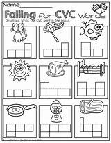 Cvc Worksheets Words Kindergarten Reading Word Worksheet Grade Short Phonics Paste Cut Work Printable Read Blending Activities 1st Sounds Language sketch template