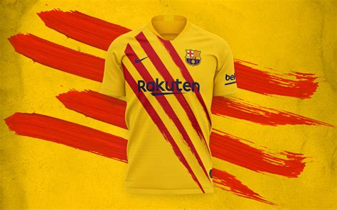 barca kit honours clubs roots  featuring colours   catalan flag