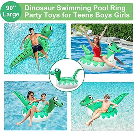 90 Inch Large Inflatable Dinosaur Pool Float Floatie Swimming Pool