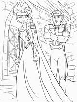 Coloring Pages Princess Frozen Elsa Disney sketch template