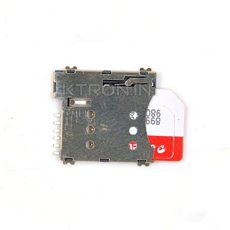 Buy Micro Sim Card Holder 6 Pin Spring Loaded Push Type Ktron India