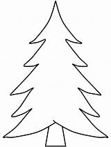 Tree Christmas Coloring Outline Template Pine Trees Pages Stencil Printable Blank Azcoloring Pattern sketch template