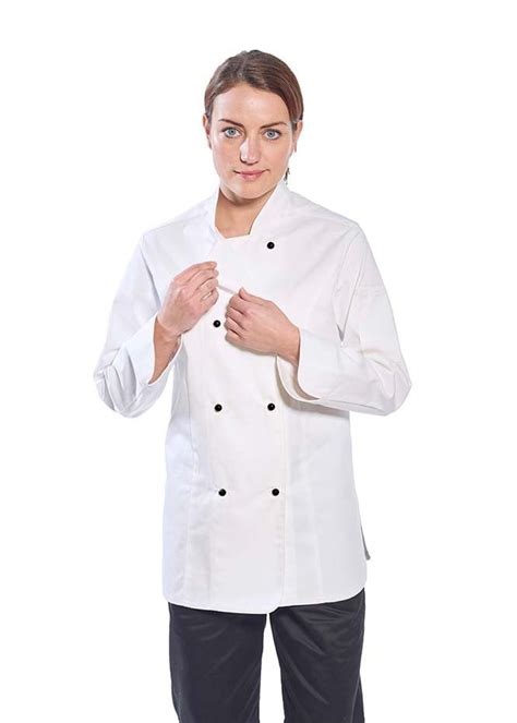 Portwest Rachel Women S Chefs Jacket L S C837 Activewear Group