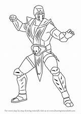 Mortal Kombat Scorpion Drawing Draw Outline Drawings Easy Sub Zero Step Sketch Sketches Tutorials Games Paintingvalley Learn Getdrawings Tutorial sketch template