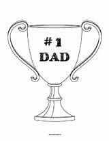 Dad Coloring Number Trophy Printable Pages Countdown Christmas Color Allfreeprintable Getcolorings sketch template