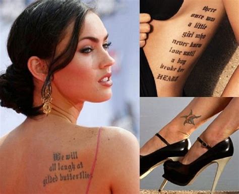 Top 10 Female Celebrity Tattoos Top Inspired