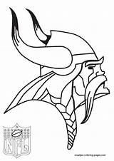 Coloring Vikings Pages Minnesota Printable Nfl Logo Clipart sketch template