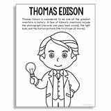 Edison Inventor Discoveries sketch template