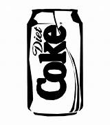 Coke Coca Cans Kolorowanka Druku Puszka Clipground Malowankę Wydrukuj Drukowanka sketch template