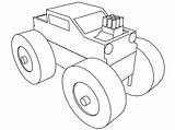 Coloring Monster Toy Truck Wecoloringpage sketch template