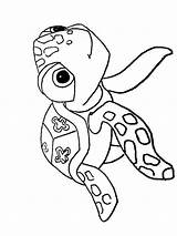 Coloring Pages Squirt Crush Nemo Finding Printable Recommended Color sketch template