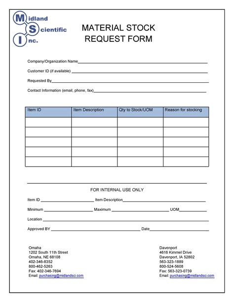 professional requisition forms purchase materials lab