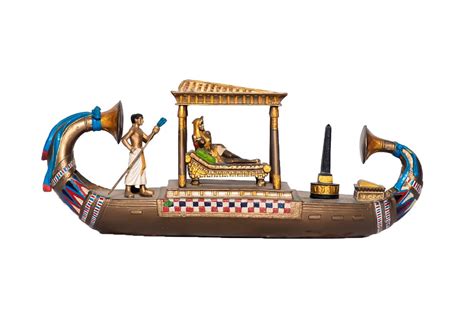 Ancient Egyptian Cleopatra Boat Statue
