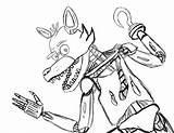 Foxy Nights Five Coloring Pages Freddy Fnaf Drawing Naf Nightmare Freddys Printable Getcolorings Getdrawings Color Colouring Deviantart Template Fredd sketch template