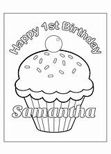 Coloring Personalized Birthday Pages Happy Getcolorings Printable Getdrawings sketch template