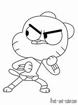 Gumball sketch template