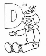 Coloring Alphabet Pages Doll Letter Abc Printable Letters Activity Sheet Classic Color Kids Book Sheets Print Pre Cartoon Clipart Honkingdonkey sketch template