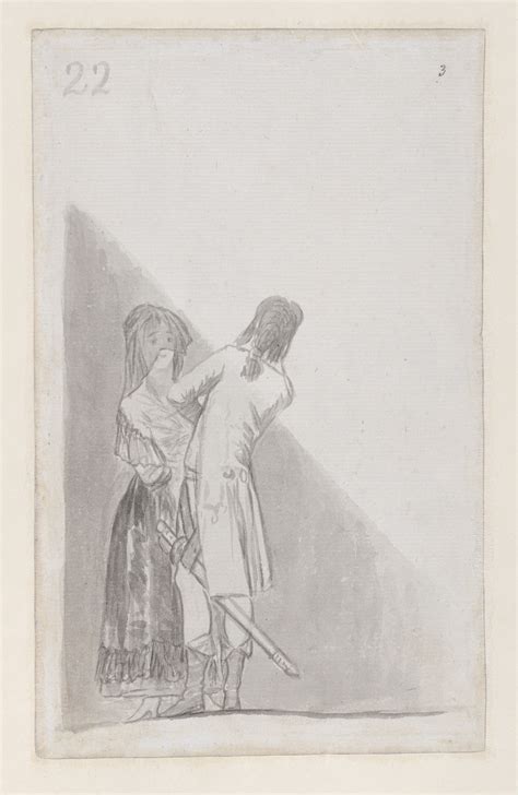 Goya Francisco De Goya Y Lucientes Maja And An Officer Folio 22