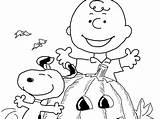 Charlie Brown Coloring Pages Halloween sketch template