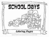 Coloring Pages School House Days Little Classroom Getcolorings sketch template