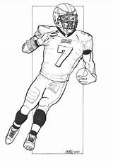 Coloring Football Pages Eagles Player Players Nfl Vick Michael Philadelphia Drawing Printable Logo Template Color Silhouette Tackling Sketches Getdrawings Getcolorings sketch template