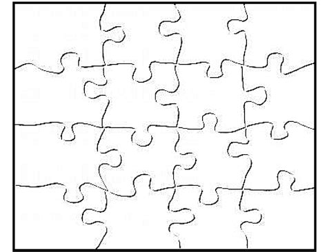 blank jigsaw puzzle pieces template puzzle piece template blank