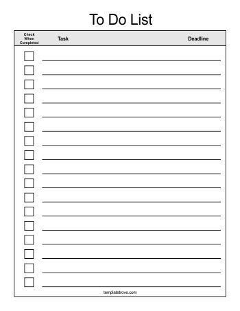 blank checklist template word  templates  templates