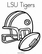 Lsu Coloring Tigers Football Built California Usa sketch template