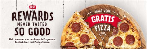 punten sparen spaar voor gratis pizza op dominosnl