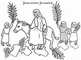Palm Sunday Coloring Pages Preschoolers Printable Color Getcolorings Getdrawings sketch template